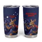 Australia Kangaroo Mascot Darts Tumbler Cup Blue Edition