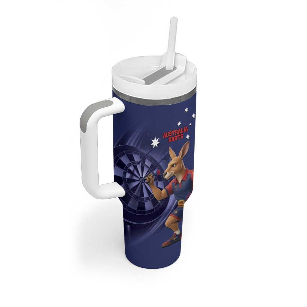 Australia Kangaroo Mascot Darts Tumbler With Handle Blue Edition