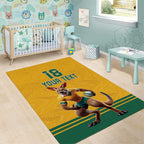 Custom Australia Rugby Area Rug Wallabies Mascot Sporty Style - Aussie Hoodie