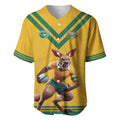 Custom Australia Rugby Baseball Jersey Wallabies Mascot Sporty Style - Aussie Hoodie