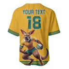 Custom Australia Rugby Baseball Jersey Wallabies Mascot Sporty Style - Aussie Hoodie
