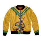 Custom Australia Rugby Bomber Jacket Wallabies Mascot Sporty Style - Aussie Hoodie