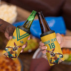 Custom Australia Rugby 4 in 1 Can Cooler Tumbler Wallabies Mascot Sporty Style - Aussie Hoodie