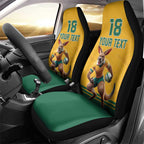 Custom Australia Rugby Car Seat Cover Wallabies Mascot Sporty Style - Aussie Hoodie