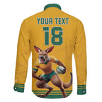 Custom Australia Rugby Family Matching Summer Maxi Dress and Hawaiian Shirt Wallabies Mascot Sporty Style - Aussie Hoodie