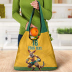 Custom Australia Rugby Grocery Bag Wallabies Mascot Sporty Style - Aussie Hoodie