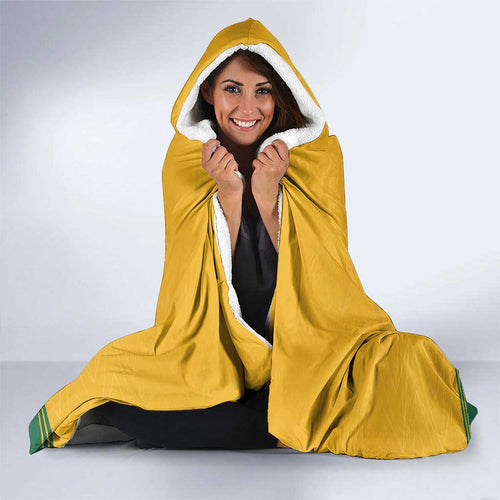 Custom Australia Rugby Hooded Blanket Wallabies Mascot Sporty Style - Aussie Hoodie