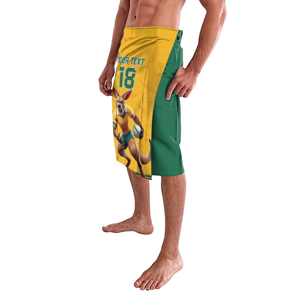 Custom Australia Rugby Lavalava Wallabies Mascot Sporty Style - Aussie Hoodie