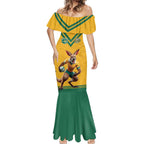 Custom Australia Rugby Mermaid Dress Wallabies Mascot Sporty Style - Aussie Hoodie