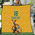 Custom Australia Rugby Quilt Wallabies Mascot Sporty Style - Aussie Hoodie