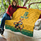 Custom Australia Rugby Quilt Wallabies Mascot Sporty Style - Aussie Hoodie