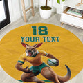 Custom Australia Rugby Round Carpet Wallabies Mascot Sporty Style - Aussie Hoodie