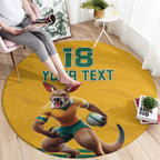 Custom Australia Rugby Round Carpet Wallabies Mascot Sporty Style - Aussie Hoodie