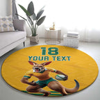 Custom Australia Rugby Round Carpet Wallabies Mascot Sporty Style - Aussie Hoodie