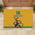 Custom Australia Rugby Rubber Doormat Wallabies Mascot Sporty Style - Aussie Hoodie