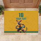Custom Australia Rugby Rubber Doormat Wallabies Mascot Sporty Style - Aussie Hoodie