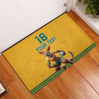 Custom Australia Rugby Rubber Doormat Wallabies Mascot Sporty Style - Aussie Hoodie