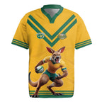 Custom Australia Rugby Rugby Jersey Wallabies Mascot Sporty Style - Aussie Hoodie