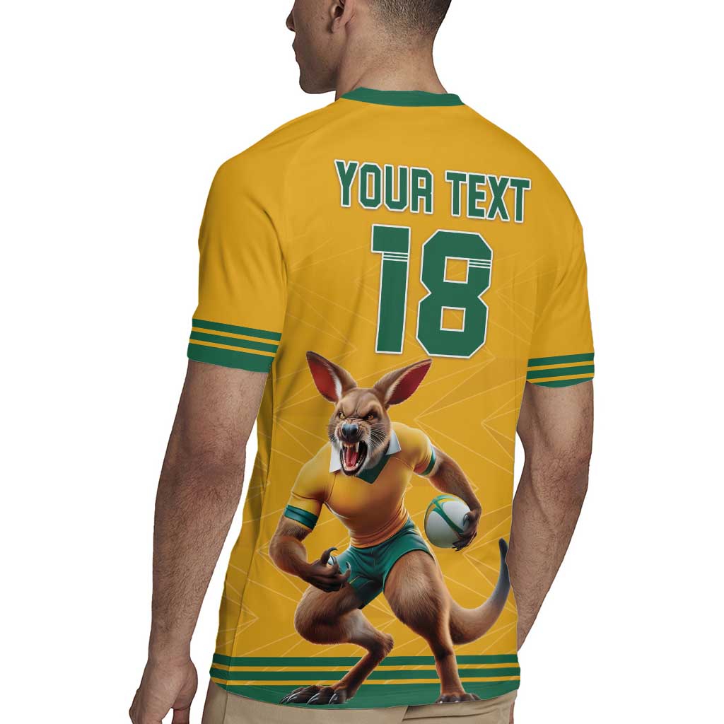 Custom Australia Rugby Rugby Jersey Wallabies Mascot Sporty Style - Aussie Hoodie
