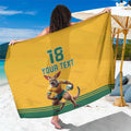 Custom Australia Rugby Sarong Wallabies Mascot Sporty Style - Aussie Hoodie