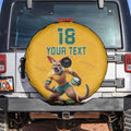 Custom Australia Rugby Spare Tire Cover Wallabies Mascot Sporty Style - Aussie Hoodie