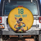 Custom Australia Rugby Spare Tire Cover Wallabies Mascot Sporty Style - Aussie Hoodie