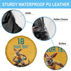 Custom Australia Rugby Spare Tire Cover Wallabies Mascot Sporty Style - Aussie Hoodie