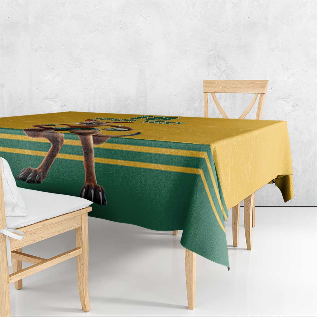 Custom Australia Rugby Tablecloth Wallabies Mascot Sporty Style - Aussie Hoodie