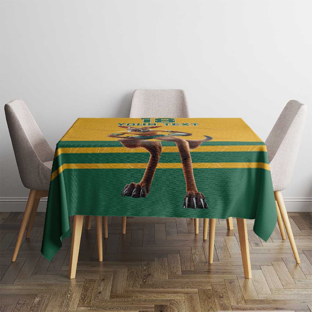 Custom Australia Rugby Tablecloth Wallabies Mascot Sporty Style - Aussie Hoodie