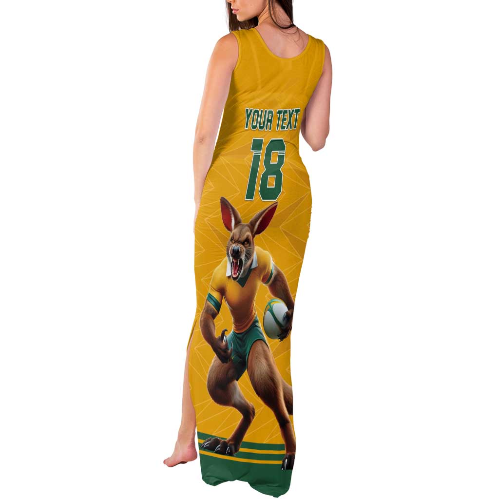 Custom Australia Rugby Tank Maxi Dress Wallabies Mascot Sporty Style - Aussie Hoodie