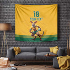 Custom Australia Rugby Tapestry Wallabies Mascot Sporty Style - Aussie Hoodie