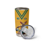 Custom Australia Rugby Tumbler Cup Wallabies Mascot Sporty Style - Aussie Hoodie