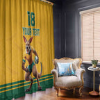 Custom Australia Rugby Window Curtain Wallabies Mascot Sporty Style - Aussie Hoodie
