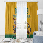 Custom Australia Rugby Window Curtain Wallabies Mascot Sporty Style - Aussie Hoodie