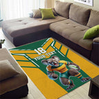 Custom Australia Rugby Area Rug Koala Mascot Sporty Style - Aussie Hoodie