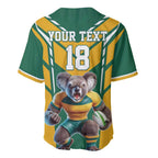 Custom Australia Rugby Baseball Jersey Koala Mascot Sporty Style - Aussie Hoodie