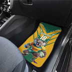 Custom Australia Rugby Car Mats Koala Mascot Sporty Style - Aussie Hoodie