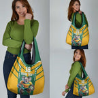 Custom Australia Rugby Grocery Bag Koala Mascot Sporty Style - Aussie Hoodie