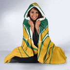 Custom Australia Rugby Hooded Blanket Koala Mascot Sporty Style - Aussie Hoodie