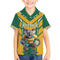 Custom Australia Rugby Kid Hawaiian Shirt Koala Mascot Sporty Style - Aussie Hoodie