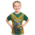 Custom Australia Rugby Kid T Shirt Koala Mascot Sporty Style - Aussie Hoodie