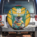 Custom Australia Rugby Spare Tire Cover Koala Mascot Sporty Style - Aussie Hoodie