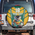 Custom Australia Rugby Spare Tire Cover Koala Mascot Sporty Style - Aussie Hoodie