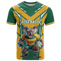 Custom Australia Rugby T Shirt Koala Mascot Sporty Style - Aussie Hoodie