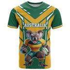 Custom Australia Rugby T Shirt Koala Mascot Sporty Style - Aussie Hoodie