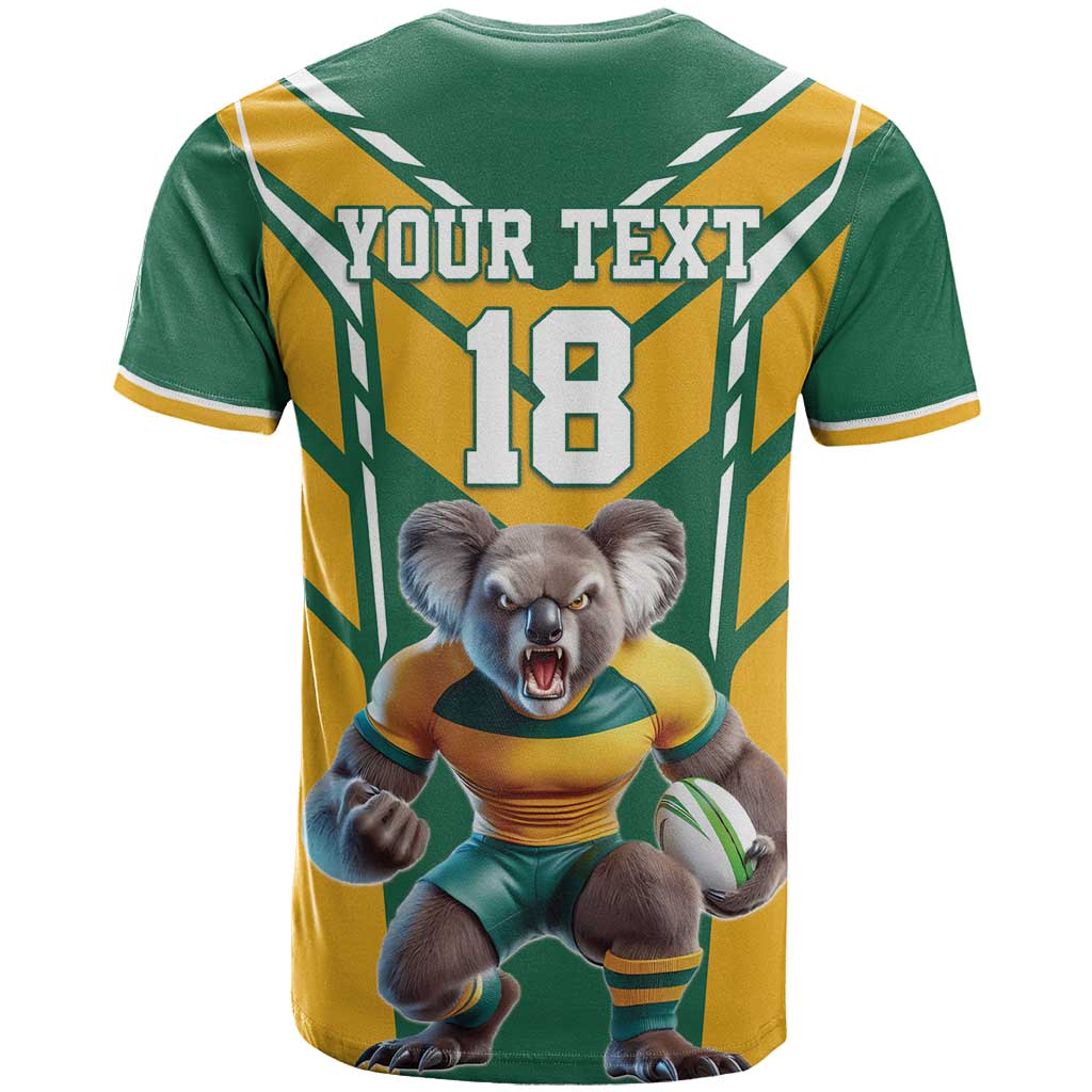 Custom Australia Rugby T Shirt Koala Mascot Sporty Style - Aussie Hoodie