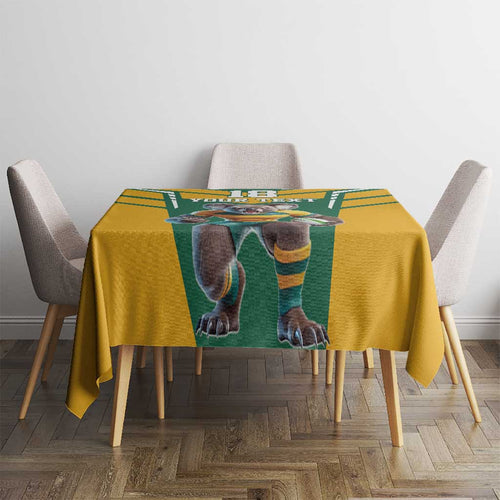 Custom Australia Rugby Tablecloth Koala Mascot Sporty Style - Aussie Hoodie