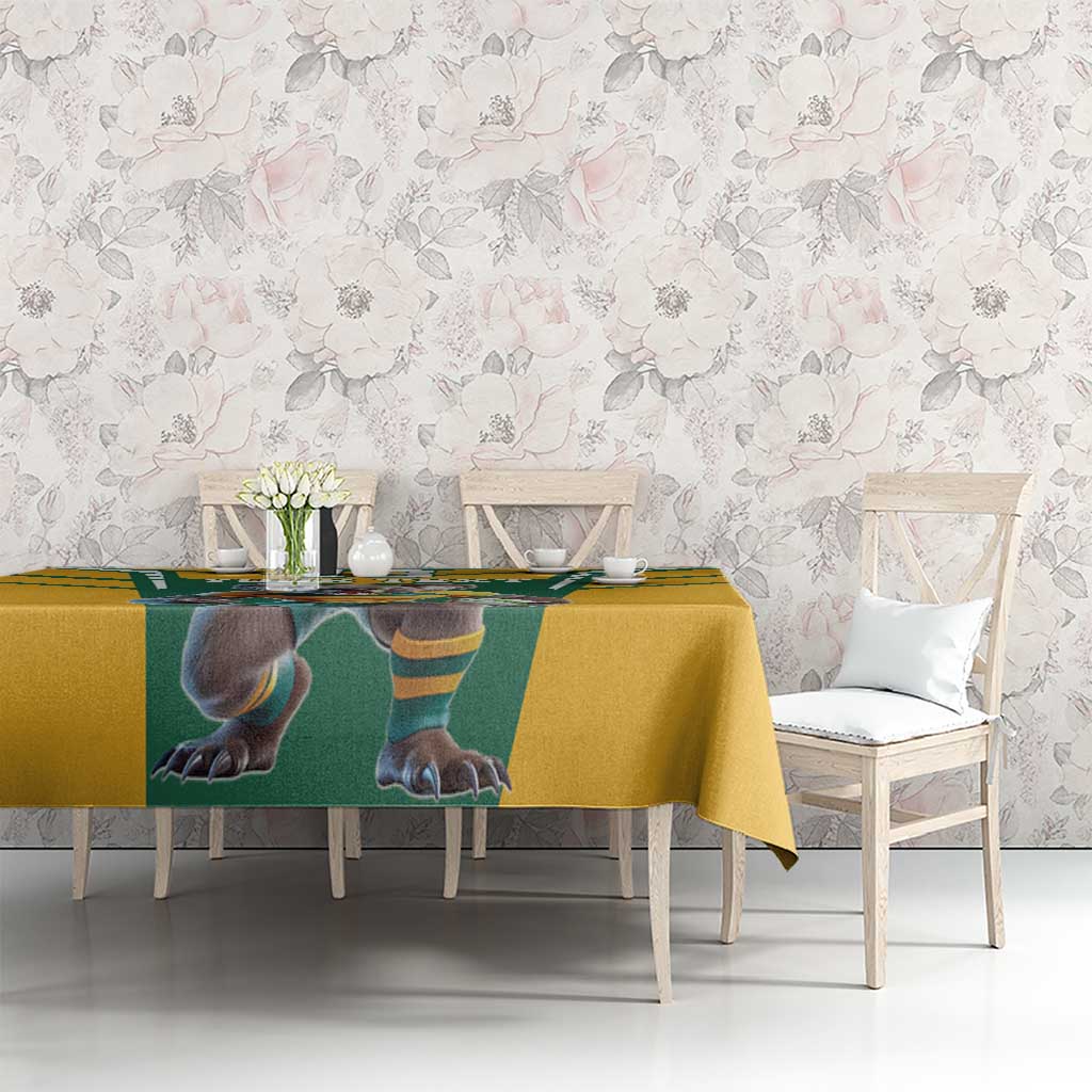Custom Australia Rugby Tablecloth Koala Mascot Sporty Style - Aussie Hoodie