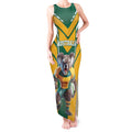 Custom Australia Rugby Tank Maxi Dress Koala Mascot Sporty Style - Aussie Hoodie
