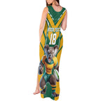 Custom Australia Rugby Tank Maxi Dress Koala Mascot Sporty Style - Aussie Hoodie